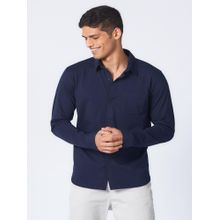 Creatures of Habit Pima Jersey Shirt Deep Navy Blue