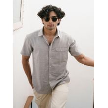 Creatures of Habit Egyptian Cotton Shirt | Short Sleeve Light Grey