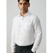Creatures of Habit Linen Shirt Cloud White
