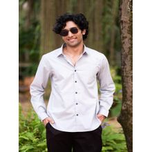 Creatures of Habit Egyptian Cotton Shirt Light Grey