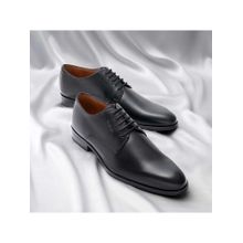 Ruosh The Zack Black Men Formal Round Toe Derbies