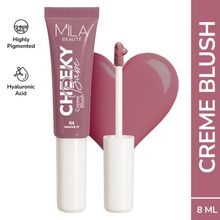 Mila Beaute Cheeky Babe Cream Blush Dewy & Radiant Matte Finish With Hyaluronic Acid - Mauvet