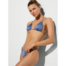Victoria's Secret Blue Swim Archives Sexy Straps Bikini Bottom
