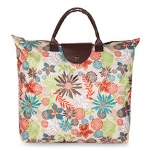 NFI essentials Foldable Shopping Bag, Tote Bag Handbag Travel Bag Women Shoulder Waterproof zipper