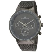 Daniel Klein Exclusive Metal Analog Grey Dial Men's Watch-Dk11750-7