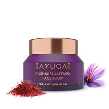Ayuga Kashmiri Saffron Clay Face Pack - Deep Cleansing, Tan removal & Hydrated face
