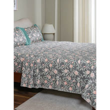Maspar 100% Cotton Printed Bedsheet with 2 Pillow Covers