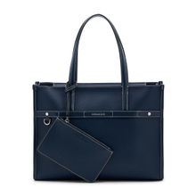 MIRAGGIO Blue Marcy Tote Bag with Pouch Pocket (Set Of 2) (L)