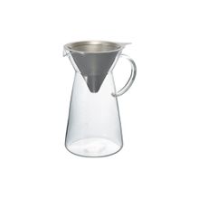 Hario Transparent Hot Brew Metal Drip & Glass Decanter