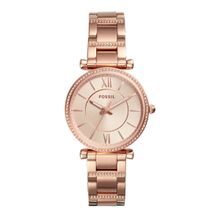 Fossil Carlie Rose Gold Watch ES4301 For Women