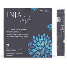 INJA Life Japanese Collagen- with Vit C- Glutathione- Glucosamine - Blueberry Flavour
