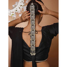Aatmana Kundan Studded and Pearl Beaded Embellished Choti Hair Accessory
