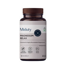 Miduty Magnesium Relax Chelated Migraine High BP Constipation Magnesium Bisglycinate