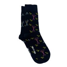 Mint & Oak Unisex Martini Glass Crew Socks