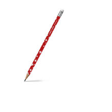 Caran D'Ache 342 Essential Swiss 'Hb' Pencil With Eraser - Red