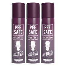 Pee Safe Toilet Seat Sanitizer Spray Lavender - Pack of 3