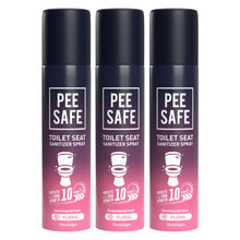 Pee Safe Toilet Seat Sanitizer Spray Floral - Pack of 3