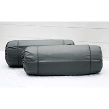 SHADES OF LIFE Plain Bolster Cover- Grey