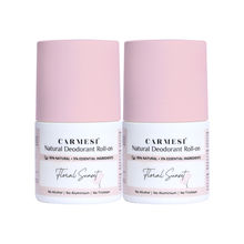Carmesi Natural Underarms Roll On Deodorant For Women - Floral Sunset - Pack Of 2