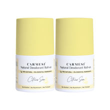 Carmesi Natural Underarms Roll On Deodorant For Women - Citrus Sea - Pack Of 2