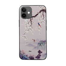 DOOBNOOB Spring & Summer Unique 3D Print Back Cover Case For Apple iPhone 12 (Light Purple)