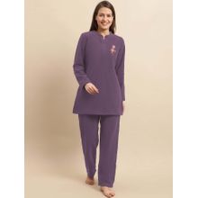 Aerowarm Aero warm Winter Fleece Nightsuit Purple