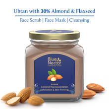 Blue Nectar Almond and Flax Seed Ubtan Face Mask and Pack for Skin Firming and Anti Aging