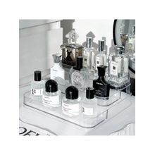 ARHAT ORGANIZERS Triple-Tier Clear Display Shelf - Space-Saving Modern Storage Solution
