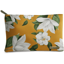 Dailyobjects White Blooms Regular Stash Pouch