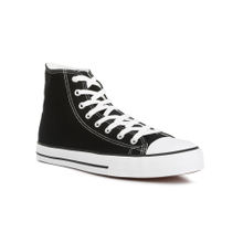 London Rag High Ankle Canvas Sneakers-White