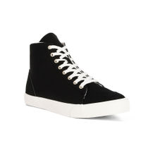 London Rag Ankle Length Solid Sneakers-Black
