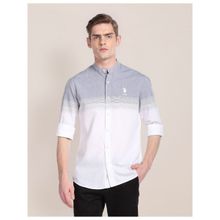U.S. POLO ASSN. Mandarin Collar Cotton Casual Shirt