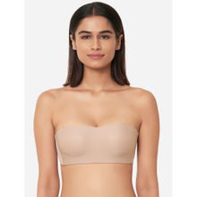 Wacoal Basic Mold Padded Non-Wired Half Cup Strapless T-Shirt Bra - Beige