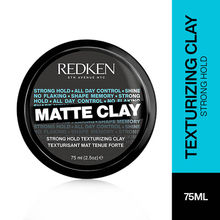 Redken Matte Clay Strong Hold For Texturizing Hair That Lasts All Day - For Men & Women