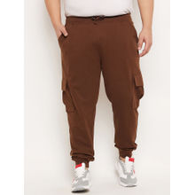 Club York Brown Solid Tapered Style Trackpants