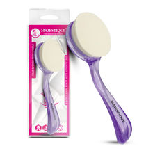 Majestique Makeup Puff With Handle, Latex Dry Wet Dual-Purpose Face Sponge - Color May Vary