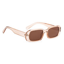 Royal Son Narrow Rectangle UV Protection Sunglasses For Women Sunglasses Brown - CHIWM00120-C2