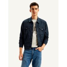 Levi's Mens Solid Navy Spread Collar Bomber Jacket