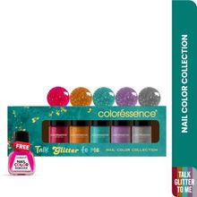 Coloressence Glitter Nail Paint Kit With Bridal & Festive Shades With Free Remover