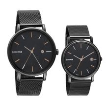 Sonata 713187029NM01 Black Dial Analog Watch For Couple