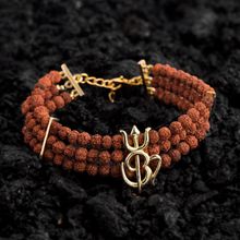 Voylla Stylish Mahadev Trident & Om Bracelet