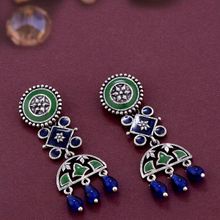 Voylla Mehrunisha Enamel and Beads Embellished Earrings