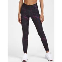 Reebok Ts Run Lux Bold Tight-aop Black Running Tights