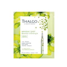 Thalgo Energy Booster Shot Mask - Vitamin C Sheet Mask For Instant Glowing, Smooth & Radiant Skin