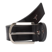 Bulchee Men's Heavy Jeans Leather Belt(casual, Black)