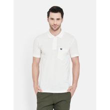 Duke Men's Half Sleeve Cotton White T-Shirt (2XL)