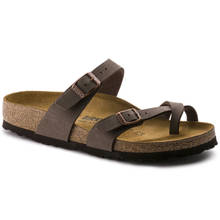 Birkenstock Mayari Birko-flor Nubuck Brown Regular Width Unisex Sandals