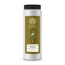 Forest Essentials Silken Dusting Powder Oudh Green Tea - Natural Talc Free Powder - Highly Absorbent