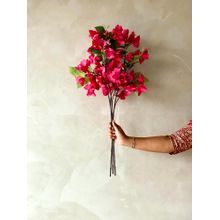 Mason Home Artificial Bougainvillea Stem Without Pot- Pink (Pack of 3)