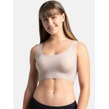 Jockey 1839 Wirefree Padded Soft Touch Microfiber Elastane Lounge Bra - Mocha